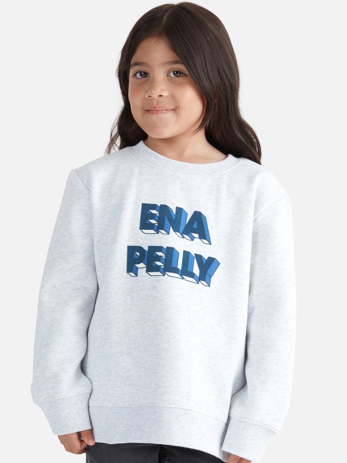 Kids - 3D Logo Sweater - White Marle