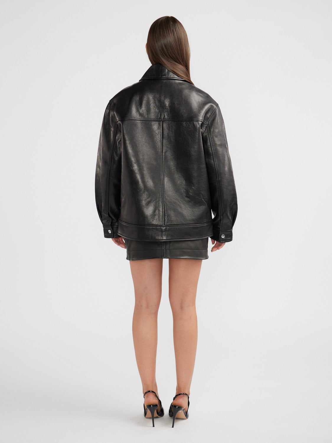 WREN LEATHER JACKET - Black