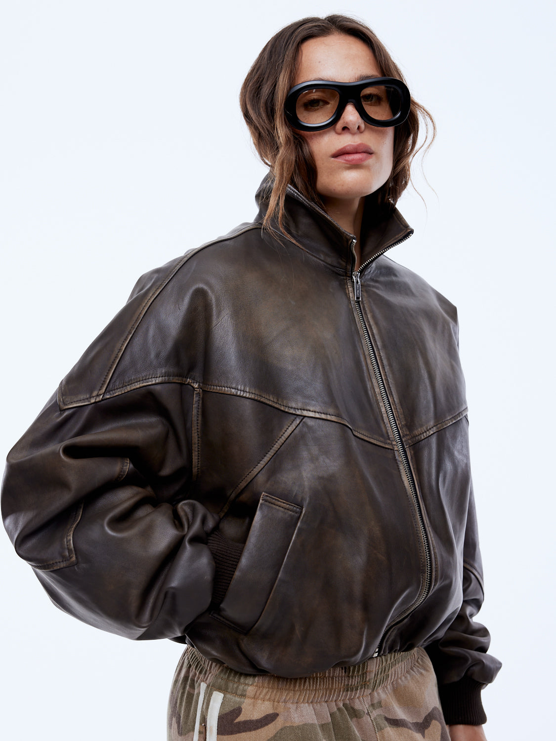 MARI LEATHER BOMBER ENA PELLY AU MARI LEATHER BOMBER ENA PELLY AU