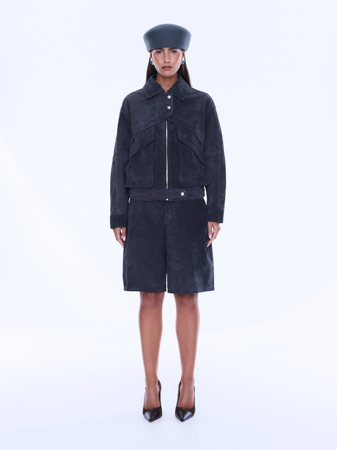 EMMA UTILITY SUEDE JACKET