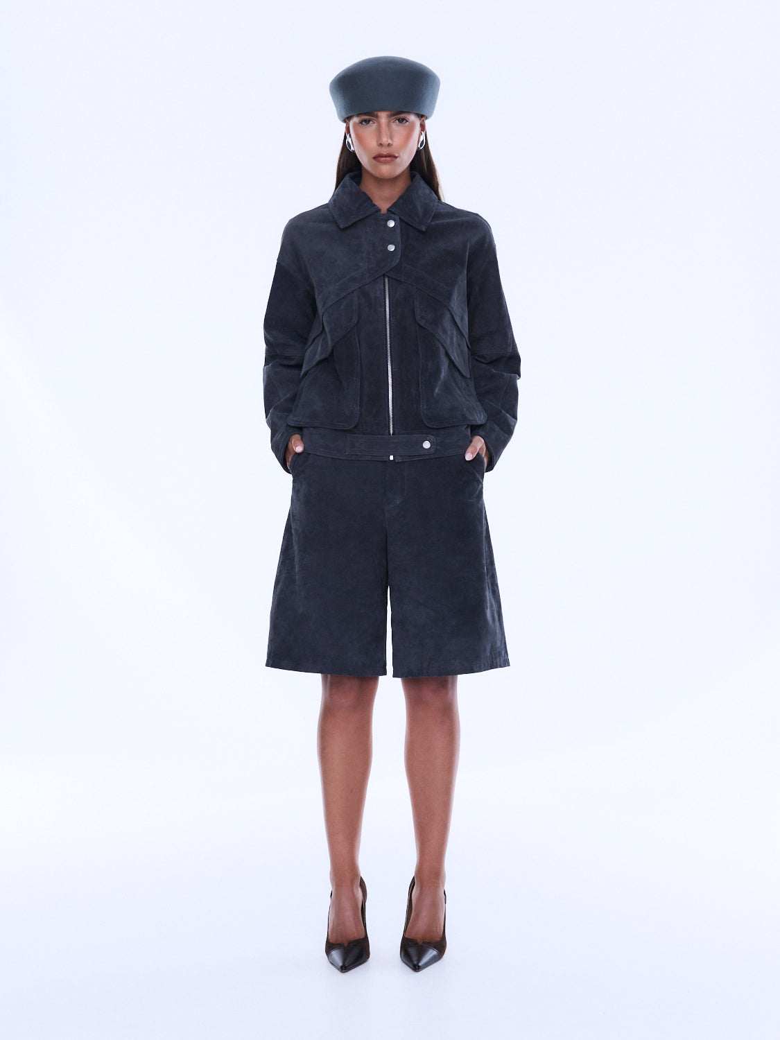 EMMA UTILITY SUEDE JACKET