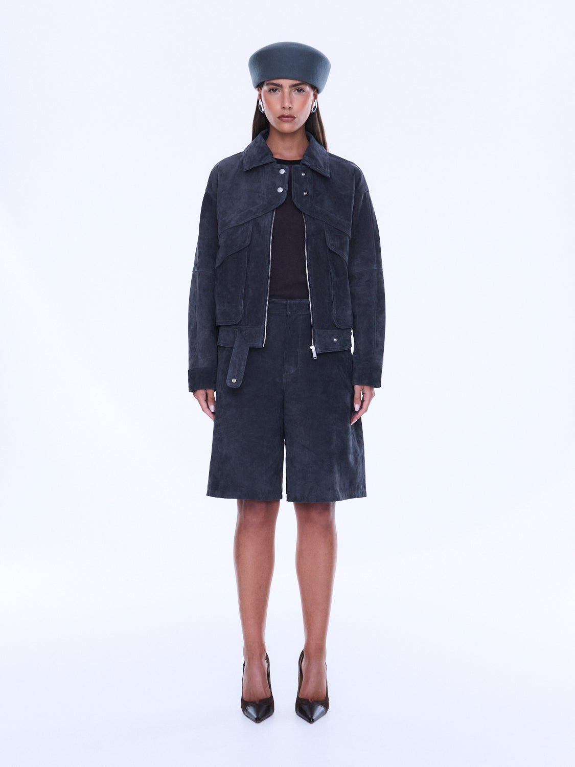 EMMA UTILITY SUEDE JACKET
