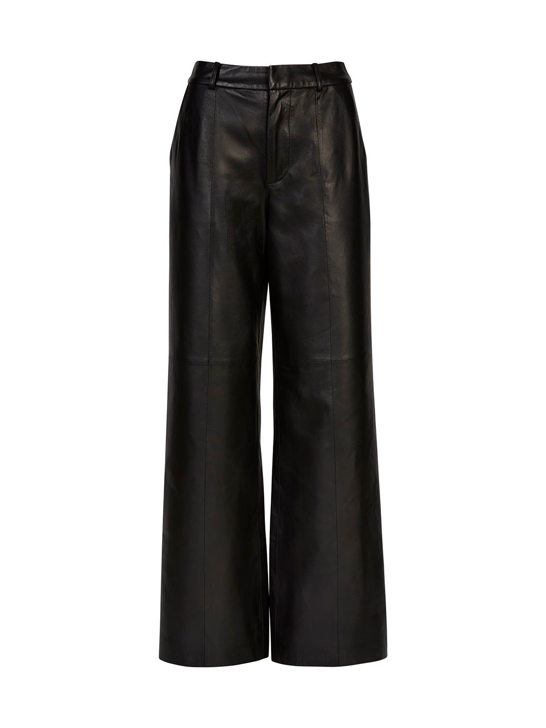 Core Relaxed Leather Pant - Black