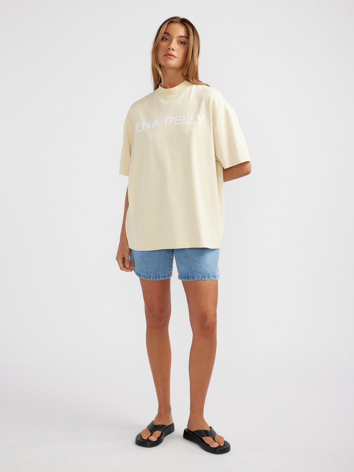 CHLOE OVERSIZED TEE - Lemon