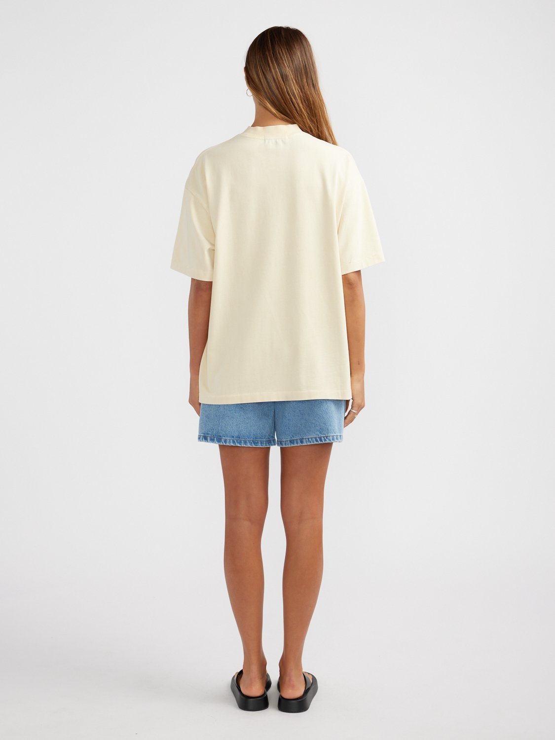 CHLOE OVERSIZED TEE - Lemon