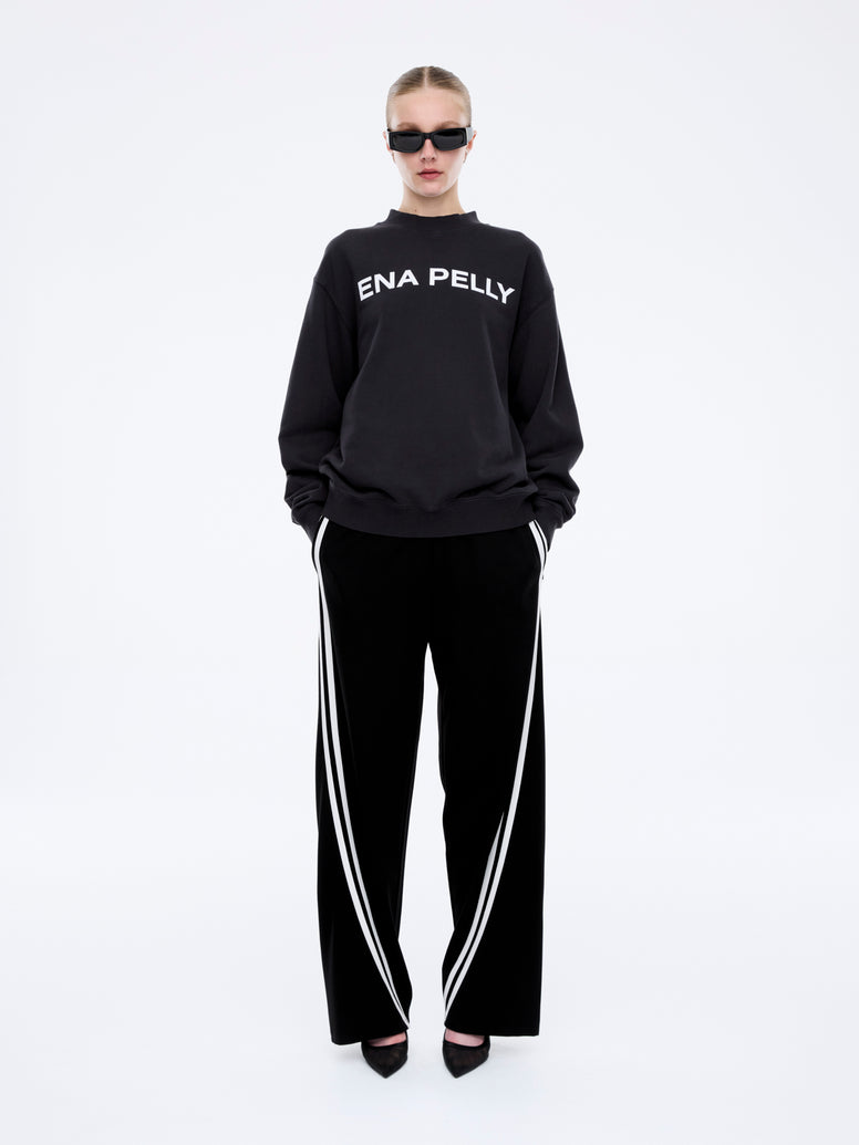 Chloe Oversized Sweater Core Logo - Vintage Black