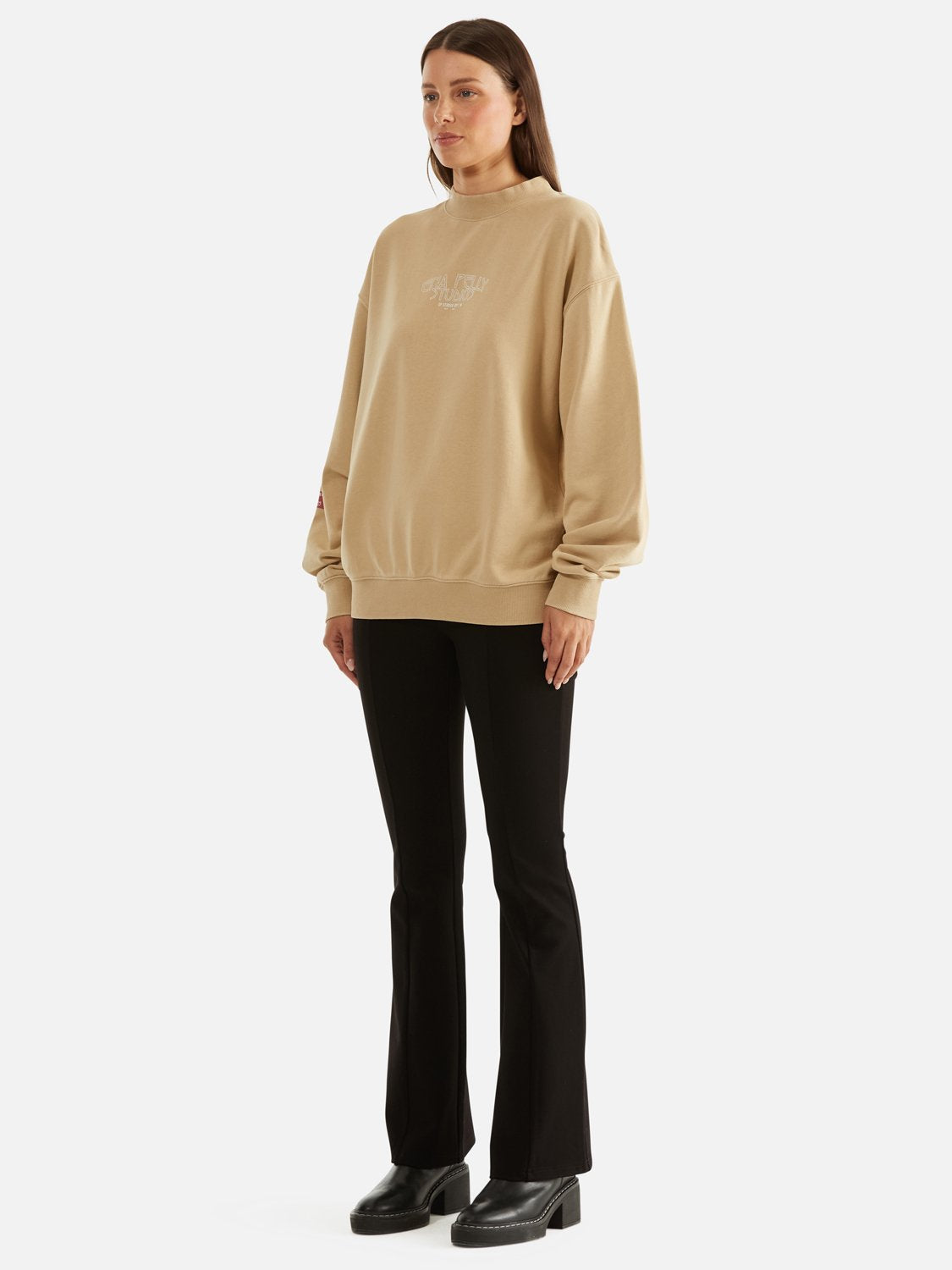 Chloe Oversized Sweater Sunflower - Biscuit