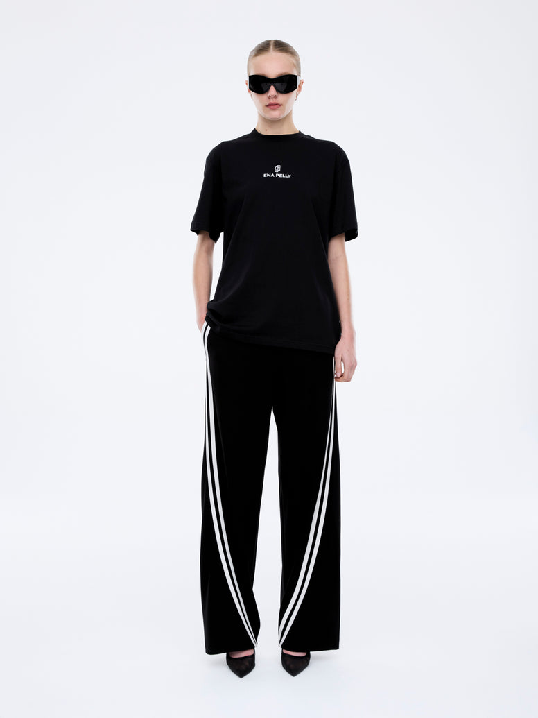 Lexi Monogram Tee - Black