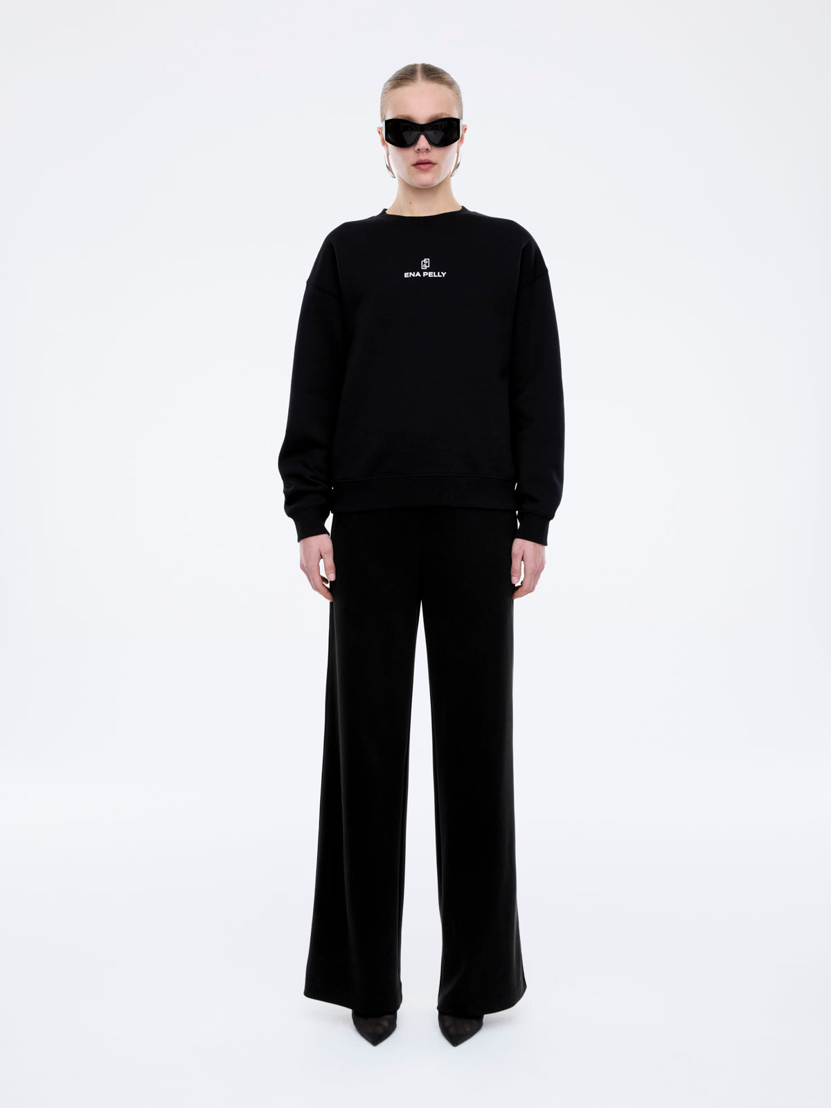 Lexi Monogram Sweater - Black