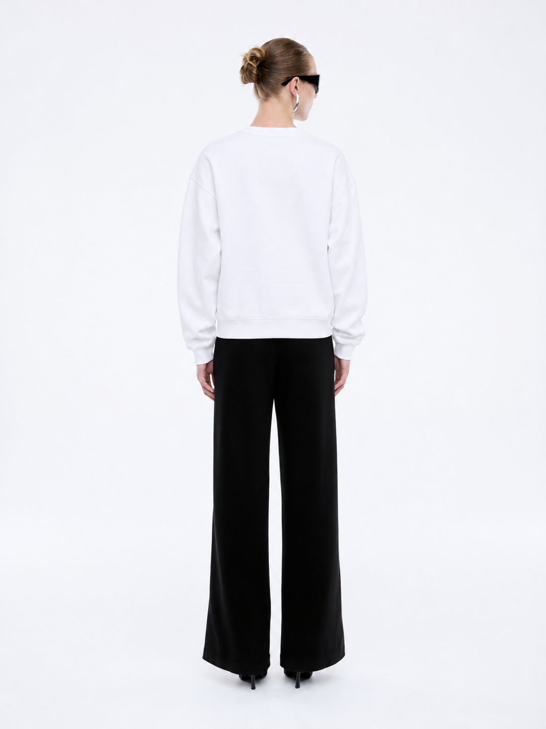 Lexi Monogram Sweater - White