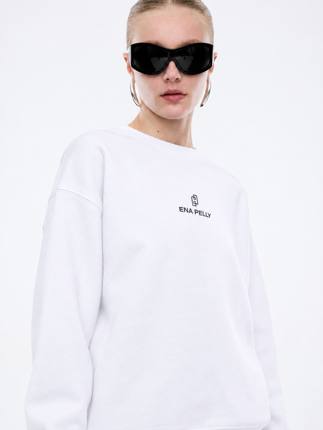 Lexi Monogram Sweater - White