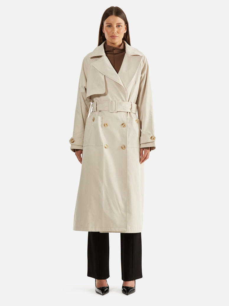 Carrie Trench Coat - Birch