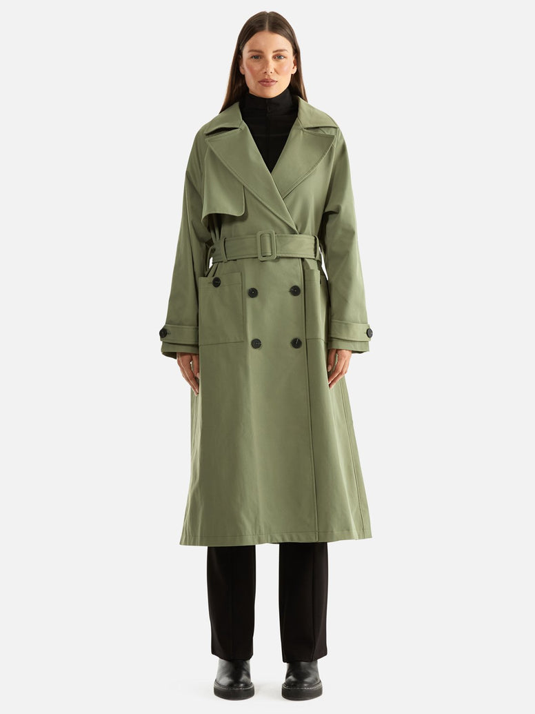 Carrie Trench Coat - Forest