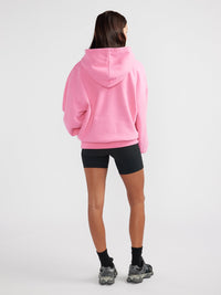 COLLEGIATE OVERSIZED HOODIE - Pop Pink