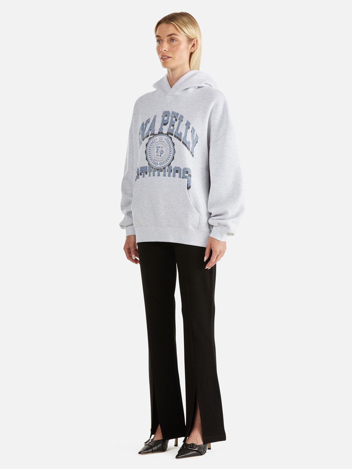 A League Hoodie - White Marle