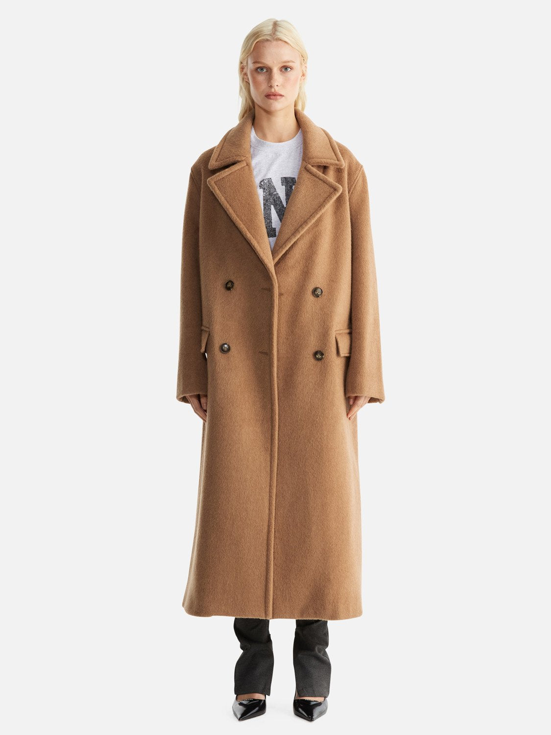 Lana Wool Coat - Camel