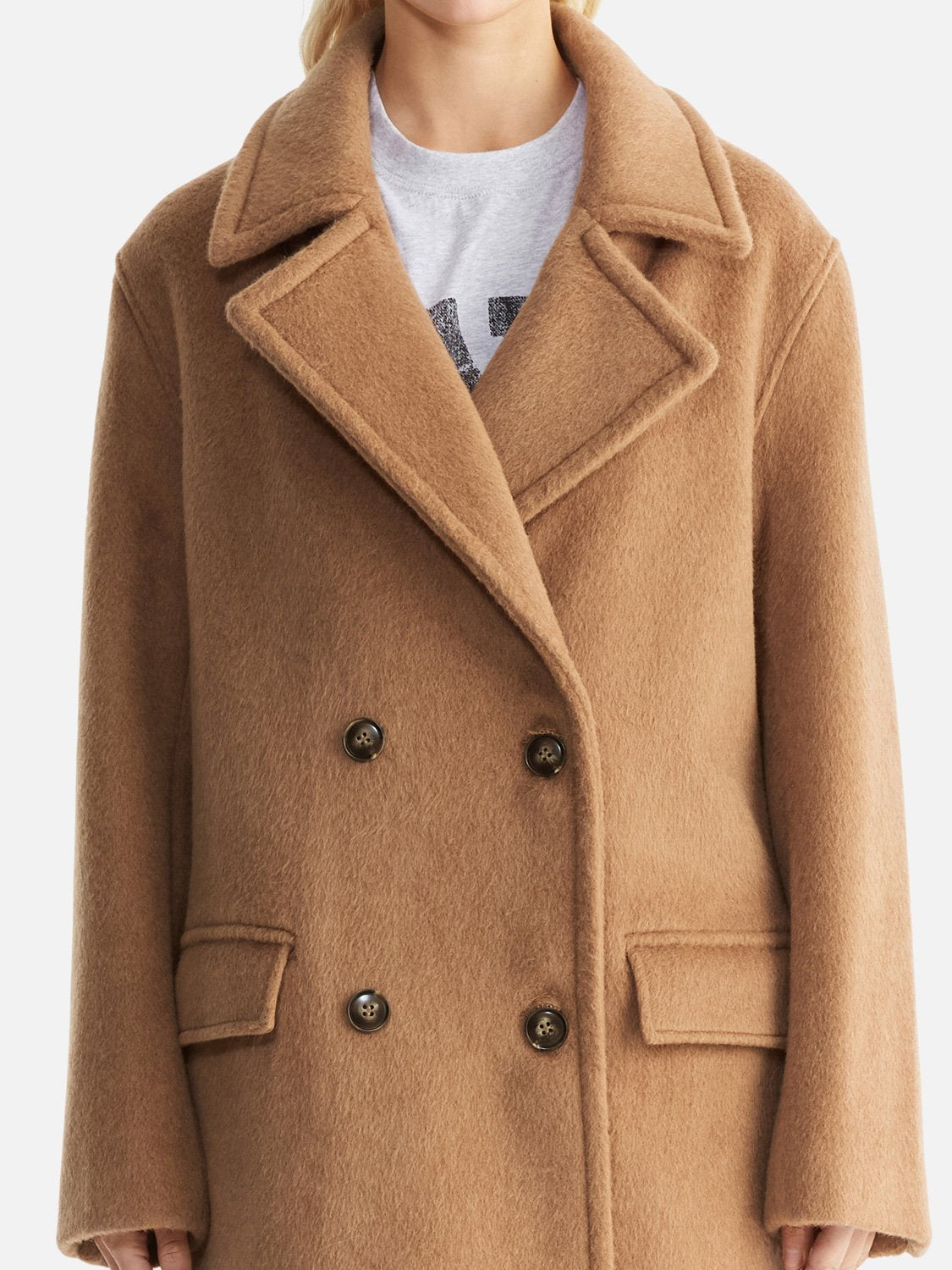 Lana Wool Coat - Camel