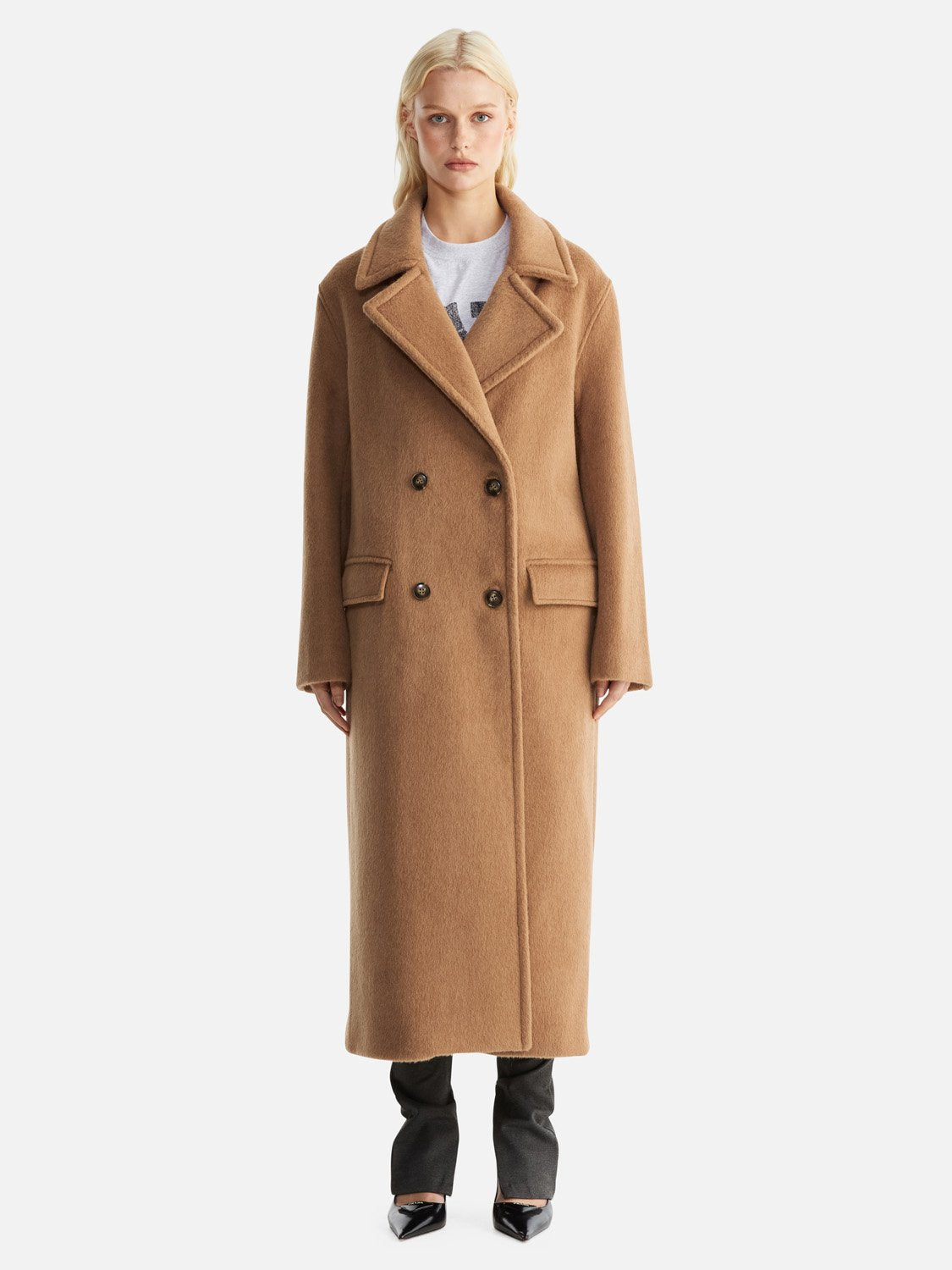 Lana Wool Coat - Camel