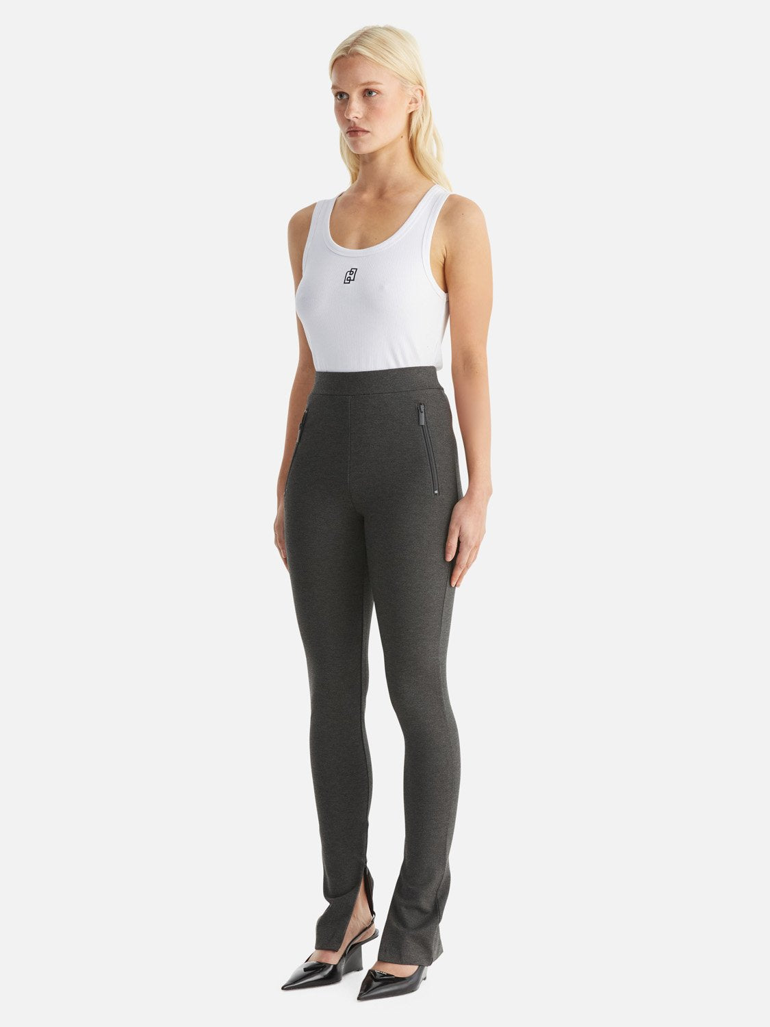 Leila Ponte Pant - Charcoal