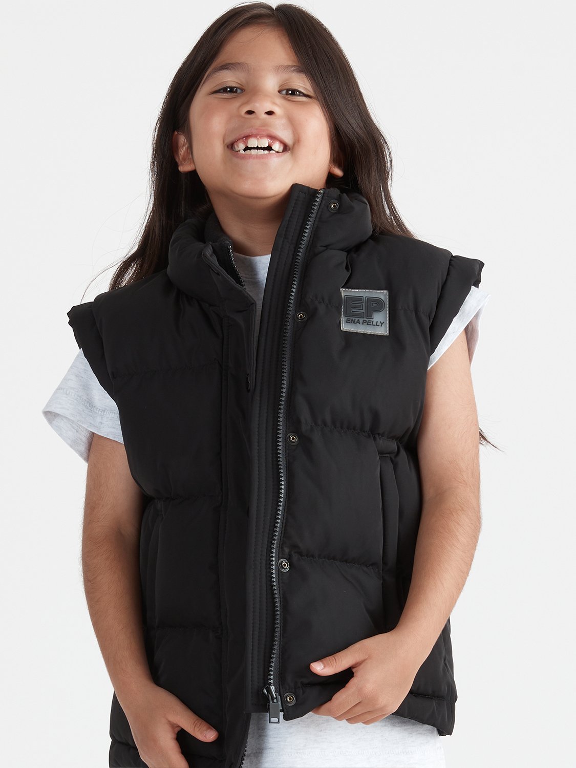 Kids - Heidi Puffer Vest - Black