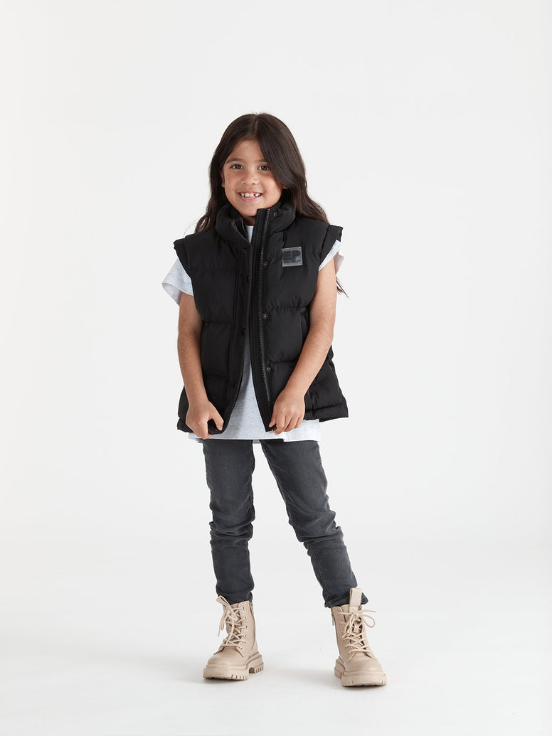 Kids - Heidi Puffer Vest - Black