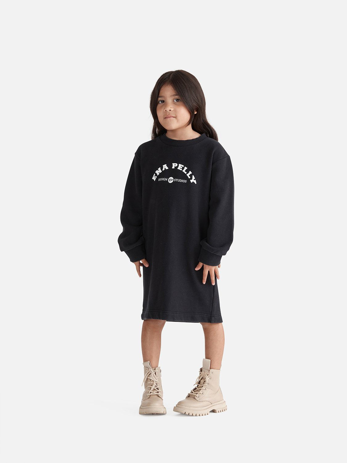 Kids - Studios Sweater Dress - Washed Black