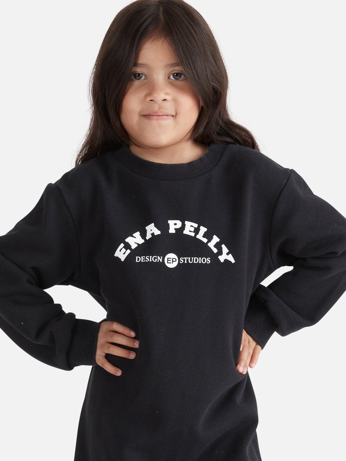 Kids - Studios Sweater Dress - Washed Black