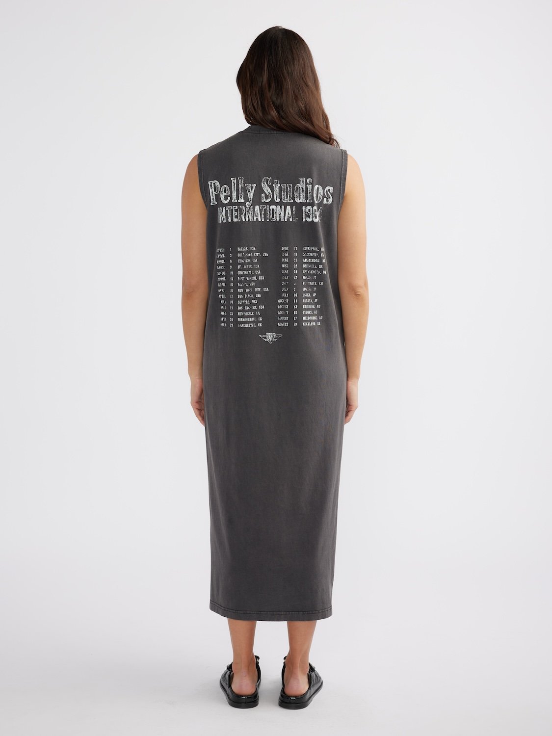 INTERNATIONAL STUDIOS TANK DRESS - Faded Black