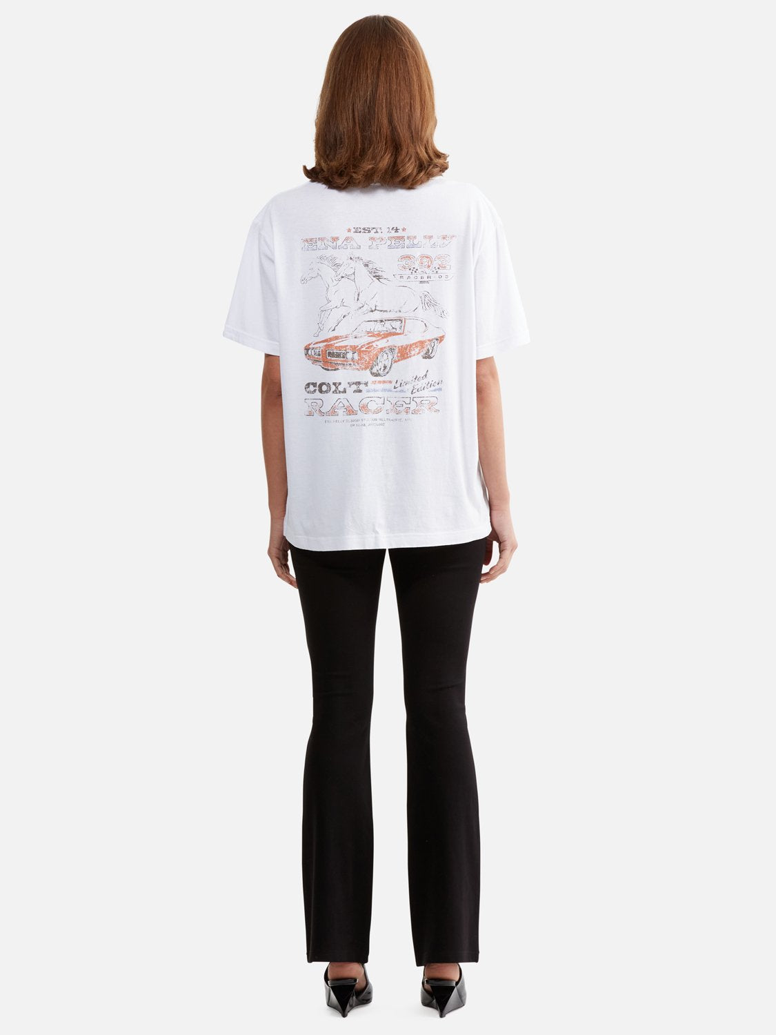 LUNA OVERSIZED TEE RACER - WHITE