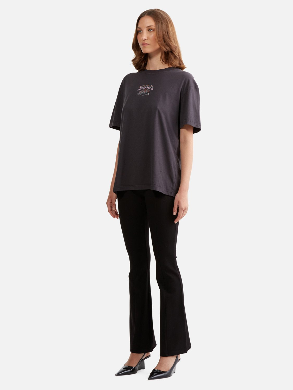 LUNA OVERSIZED TEE RACER - VINTAGE BLACK