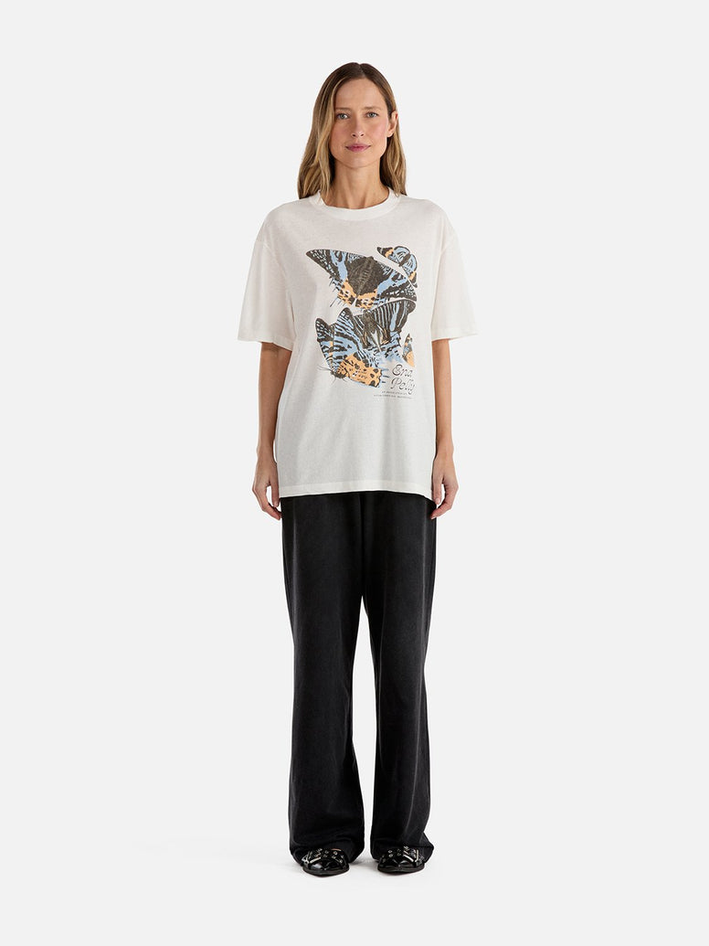 Butterfly Tee - Vintage White