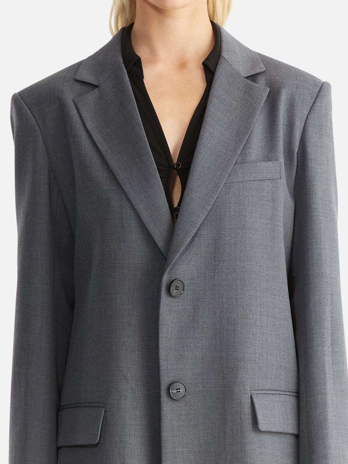 Ritchie Blazer Coat - Charcoal