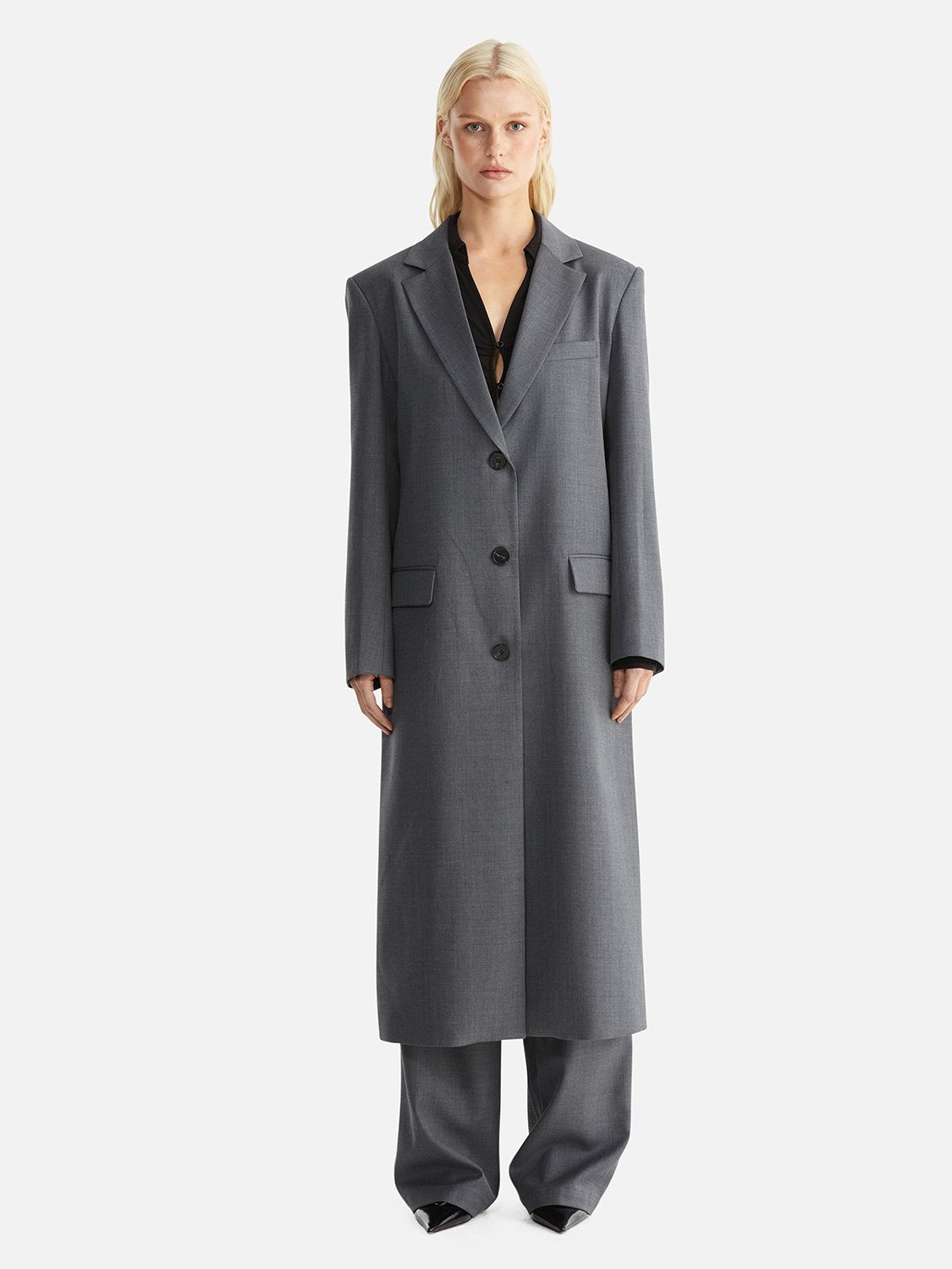 Ritchie Blazer Coat - Charcoal