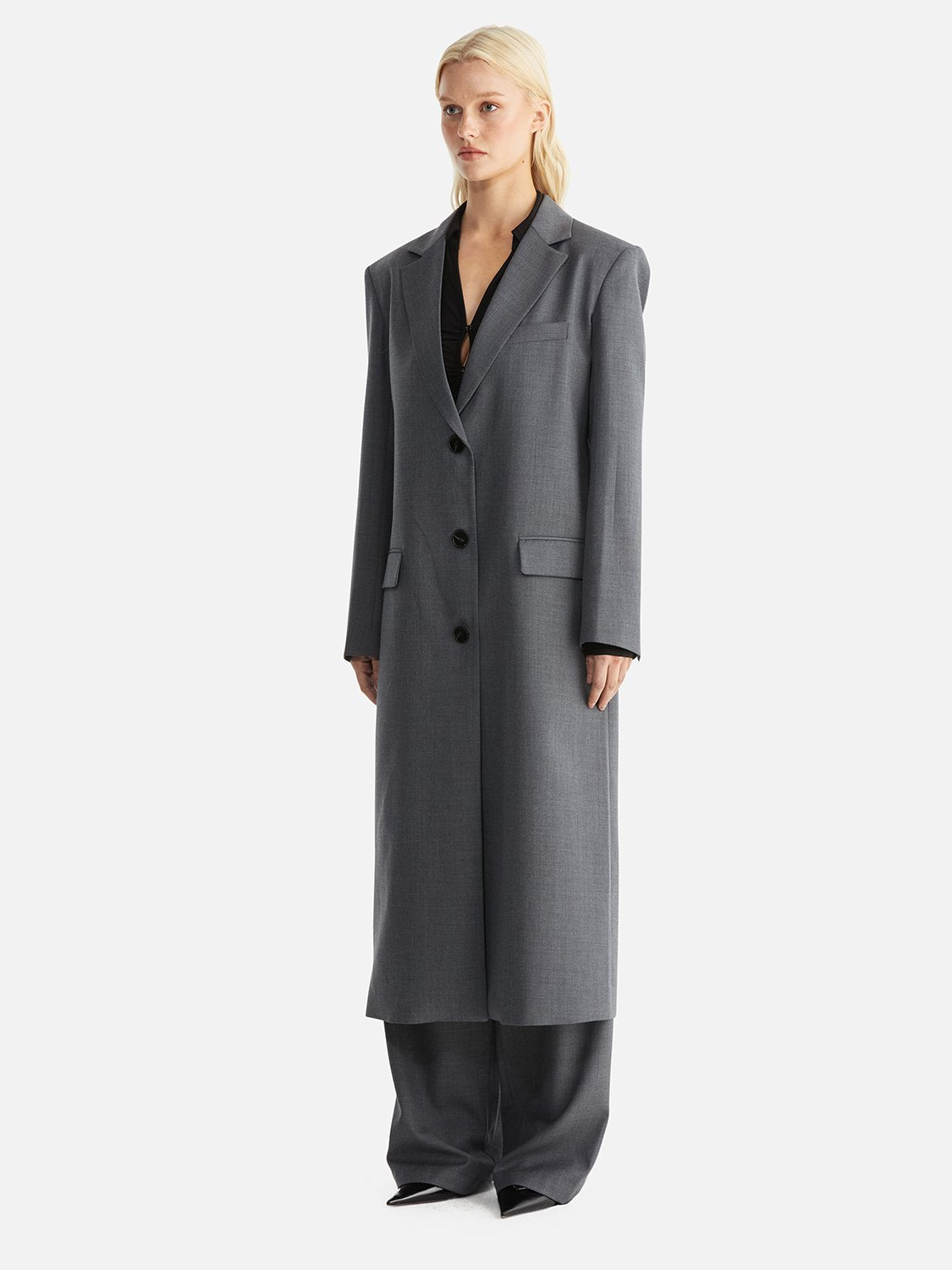 Ritchie Blazer Coat - Charcoal