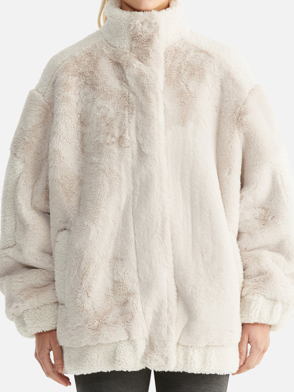 Blake Multi Faux Fur Jacket - Bone