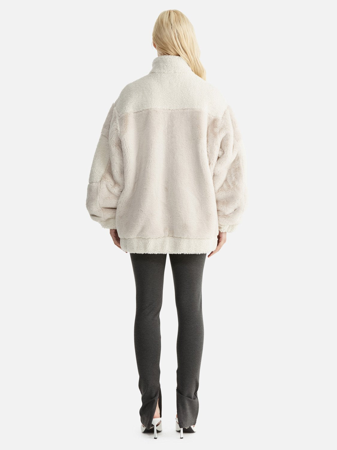 Blake Multi Faux Fur Jacket - Bone