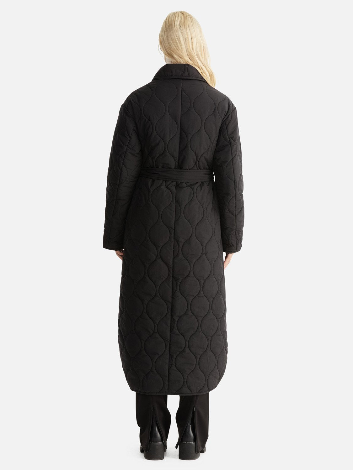 Louise Quilted Puffer Jacket - Black