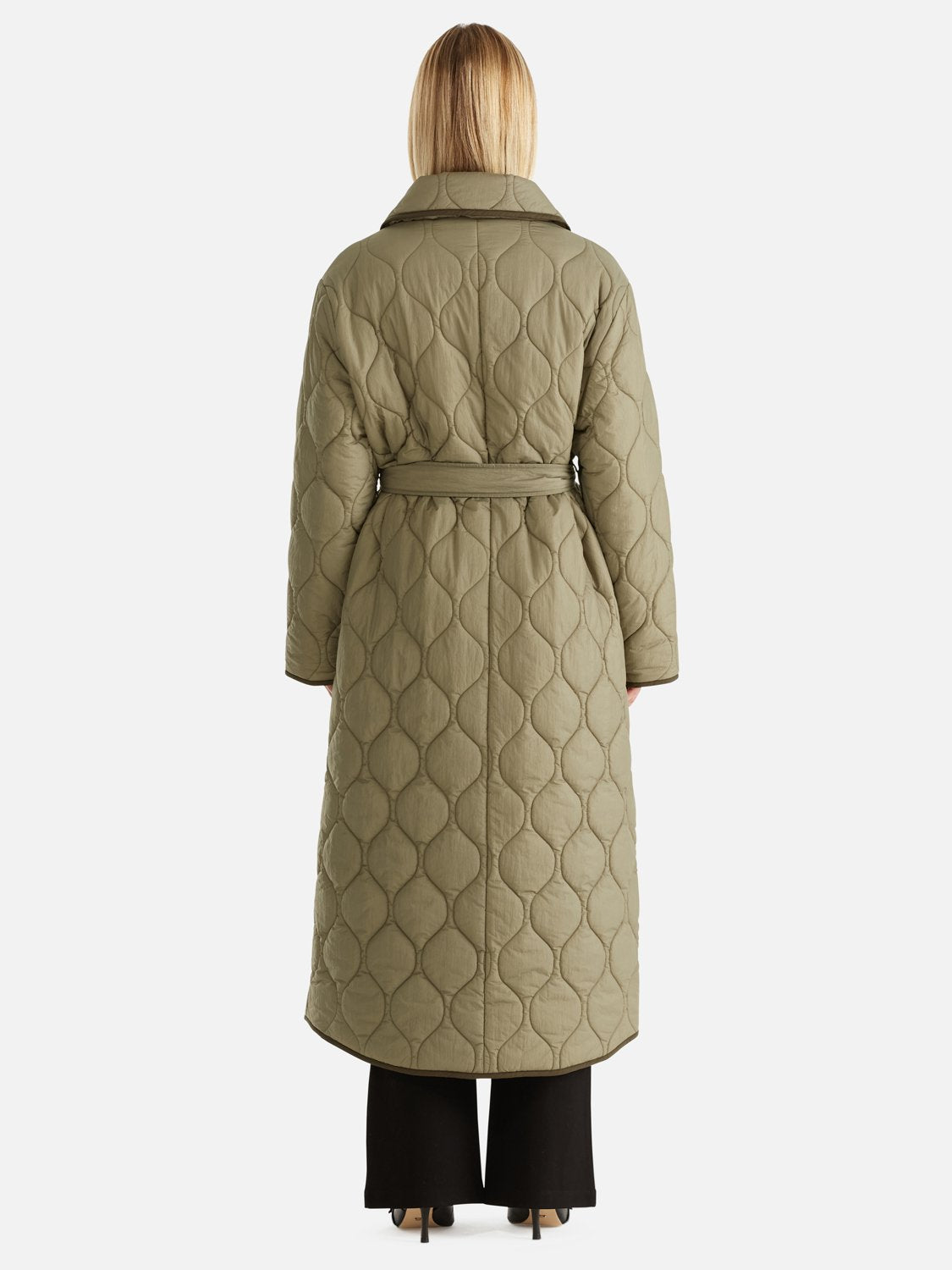 Louise Quilted Puffer Jacket - Hunter Green