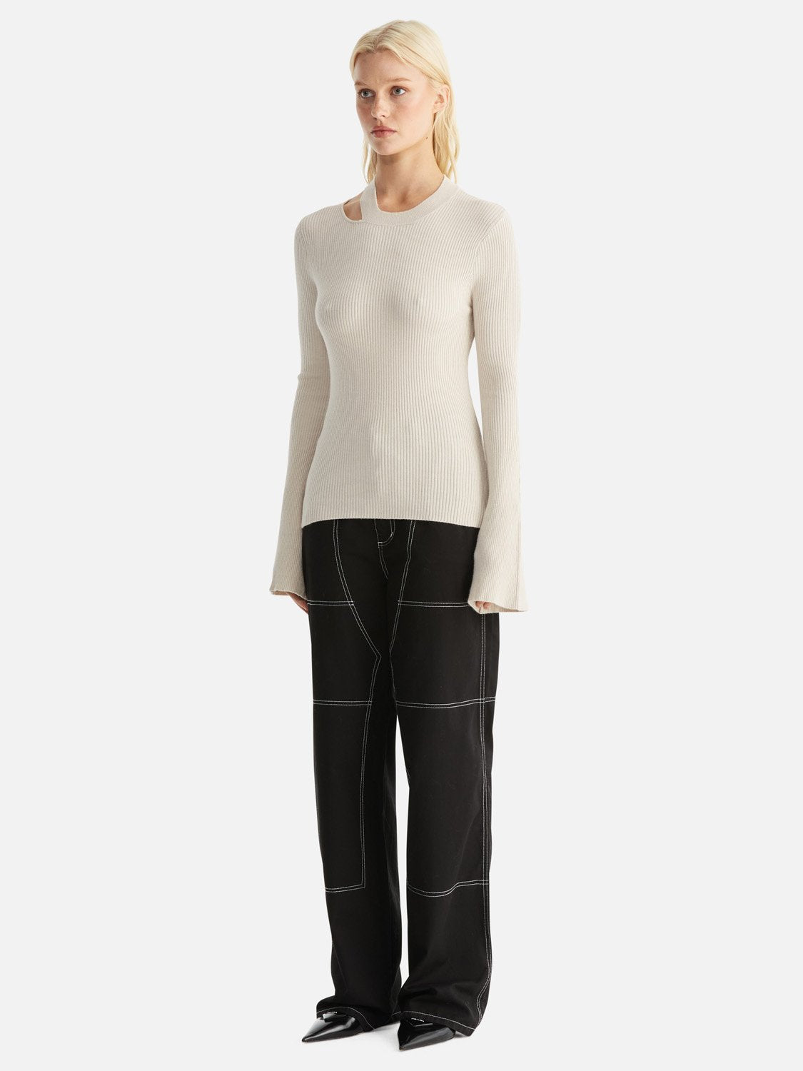 Tamsin Knit Top - Birch