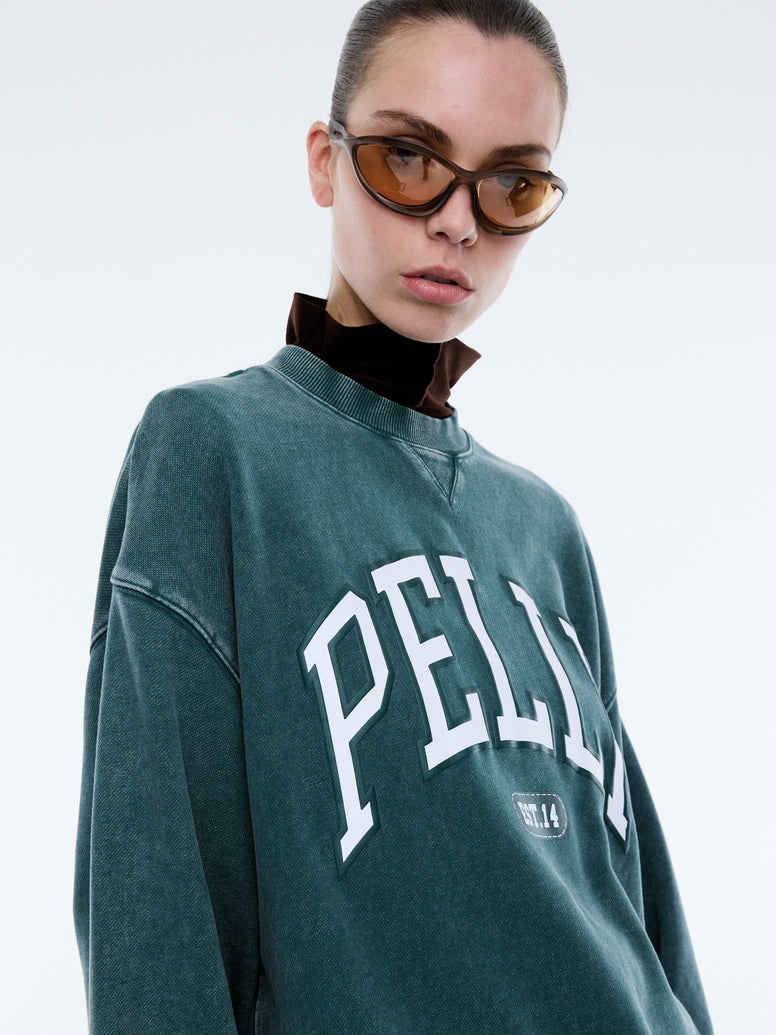 COLLEGIATE SWEATSHIRT - Washed Green