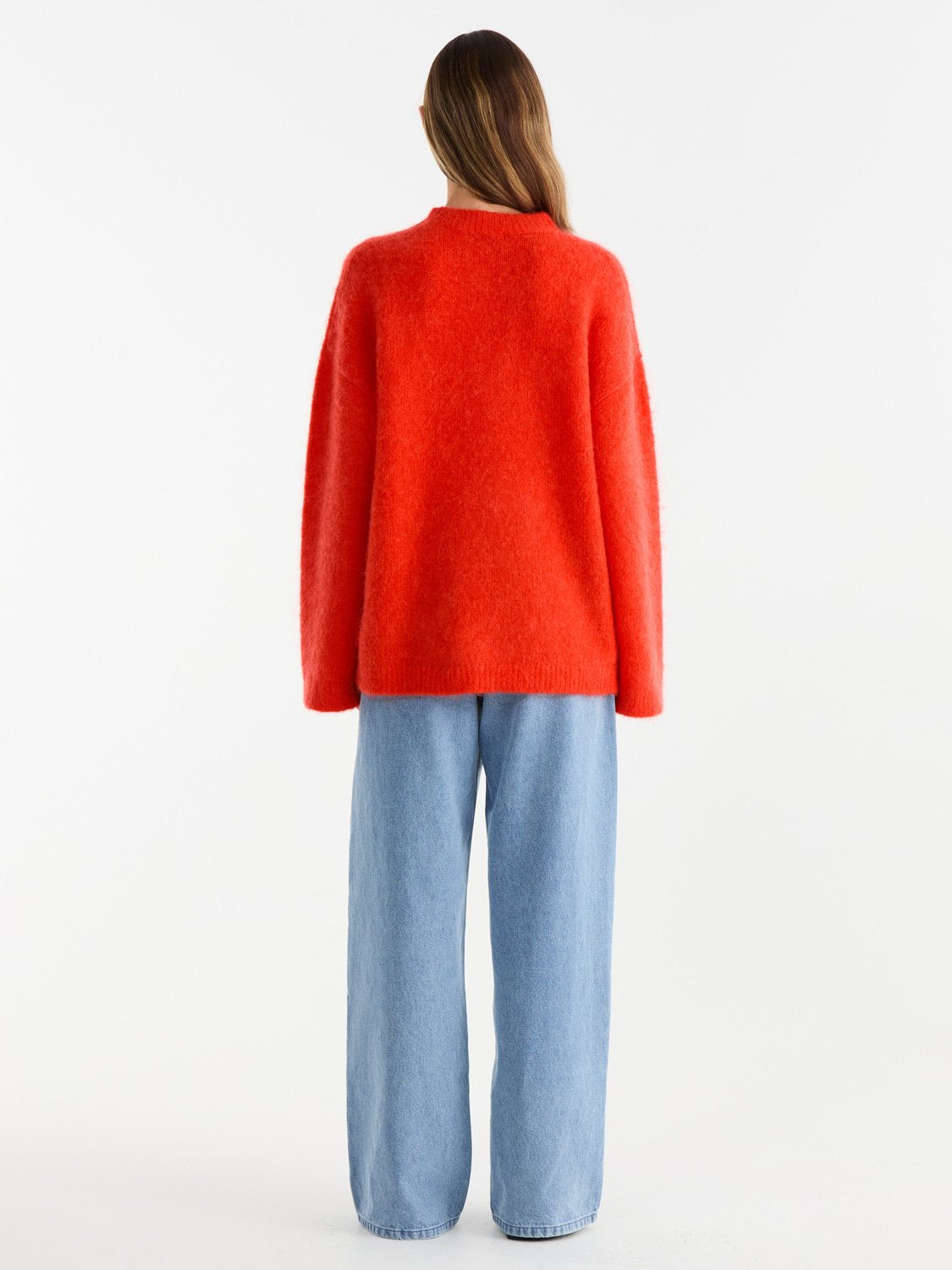 ELLE MOHAIR BLEND KNIT - Poppy