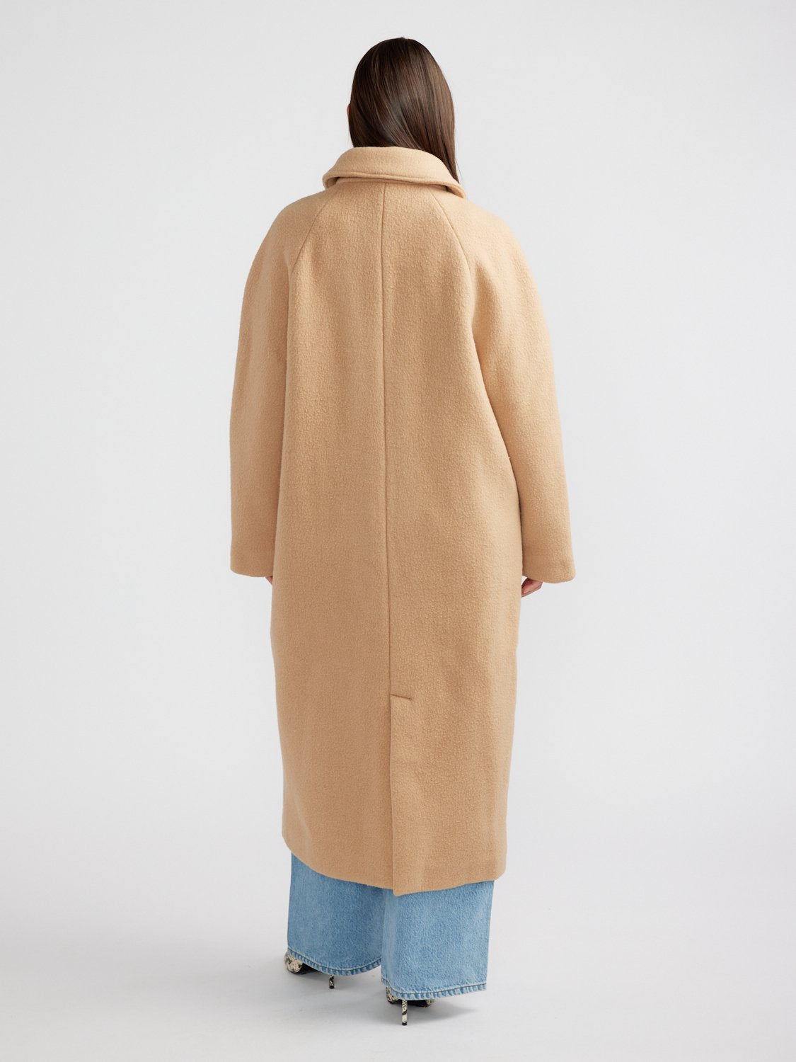 CLEO WOOL BLEND COAT - Camel