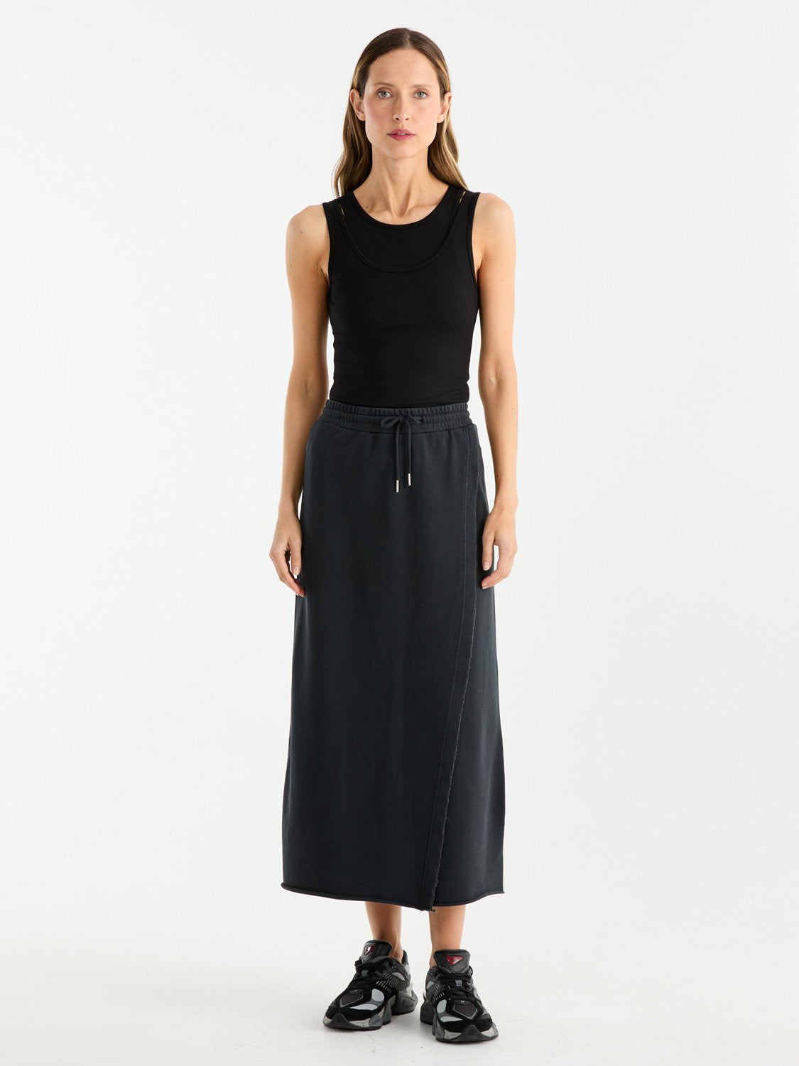 KIT TERRY SKIRT - Vintage Black