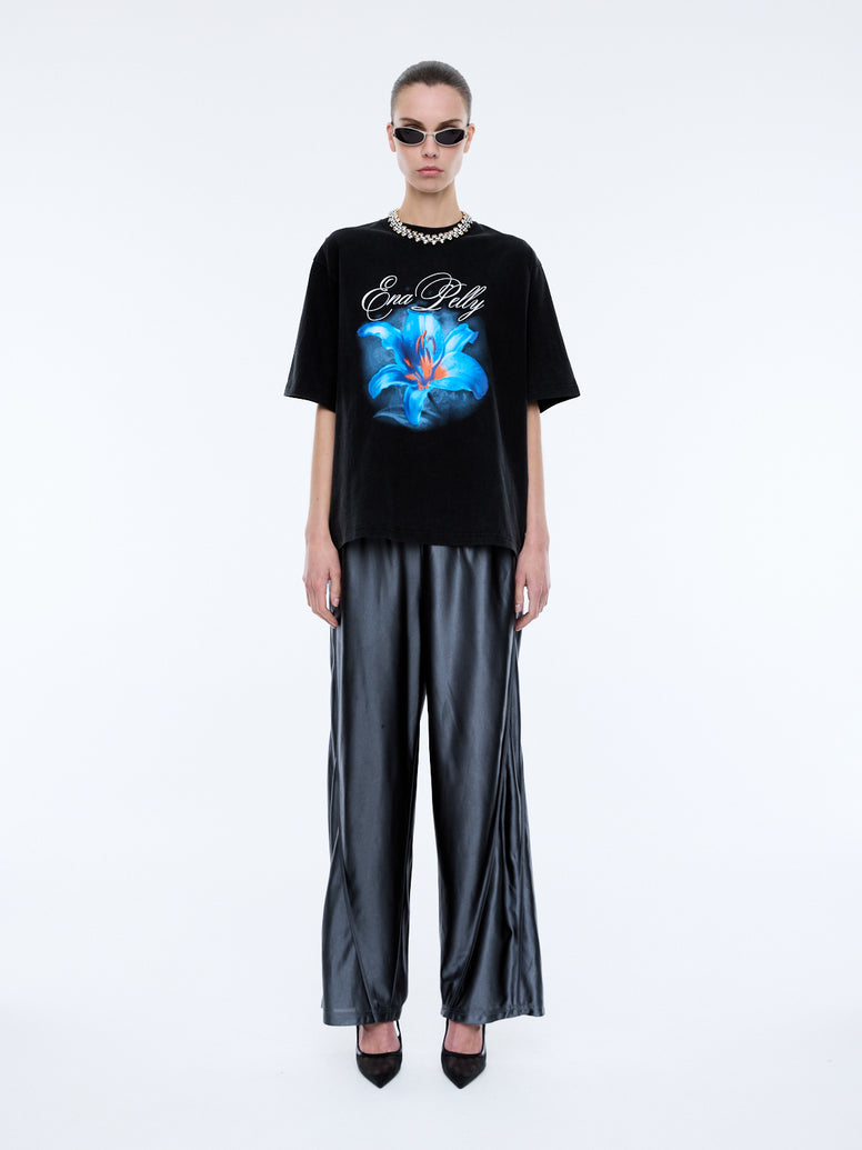 LILY TEE - Washed Black