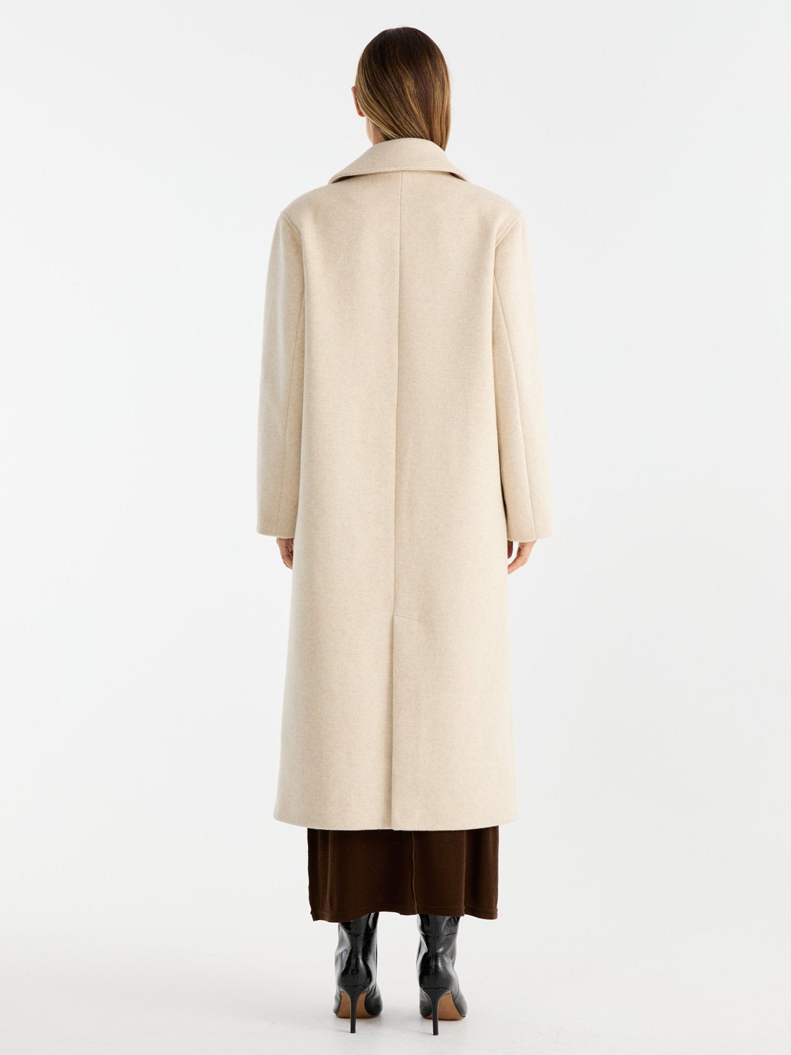 TAYLOR WOOL BLEND COAT - Birch