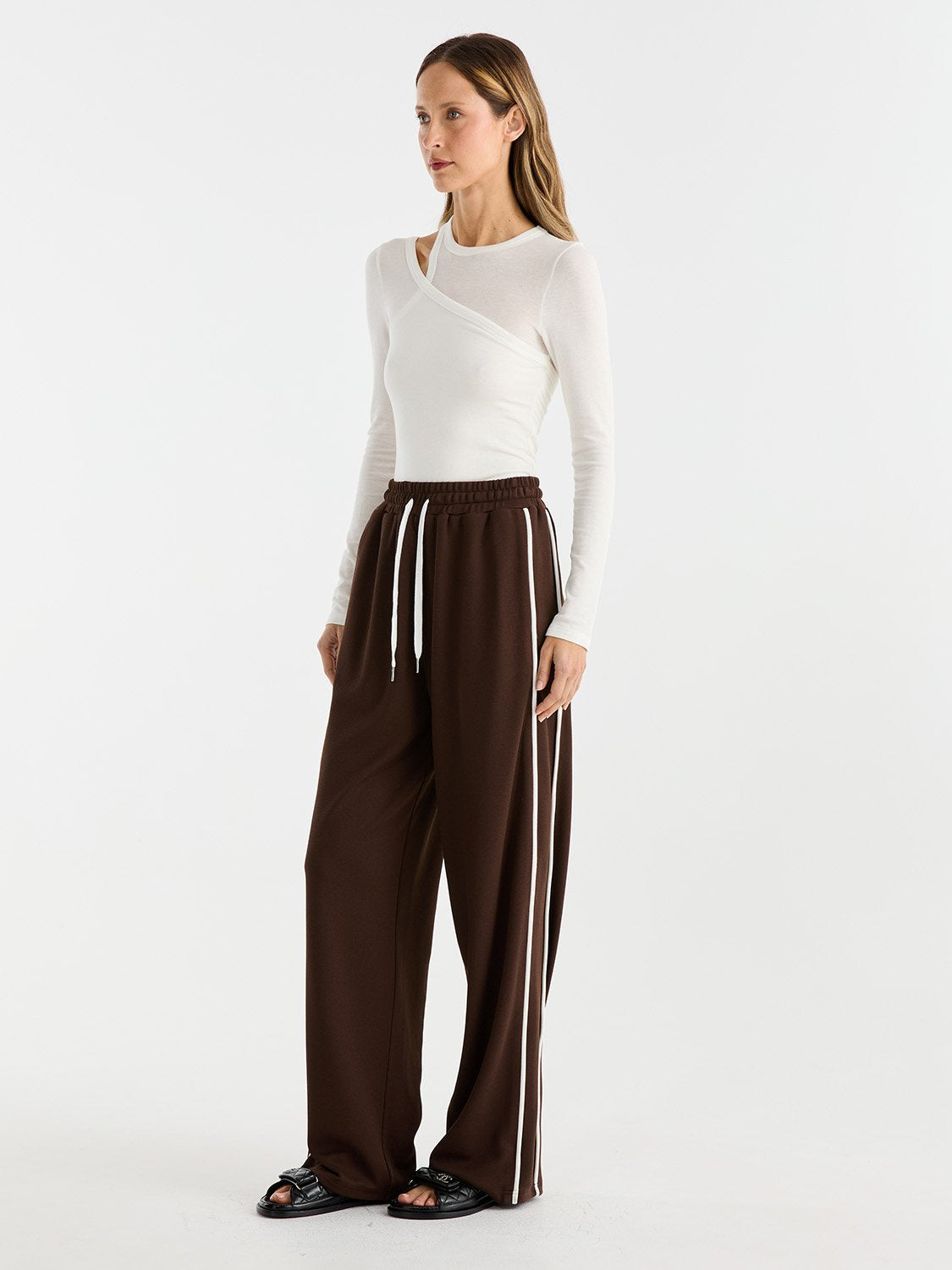 PARKER TRACK PANT - Chocolate