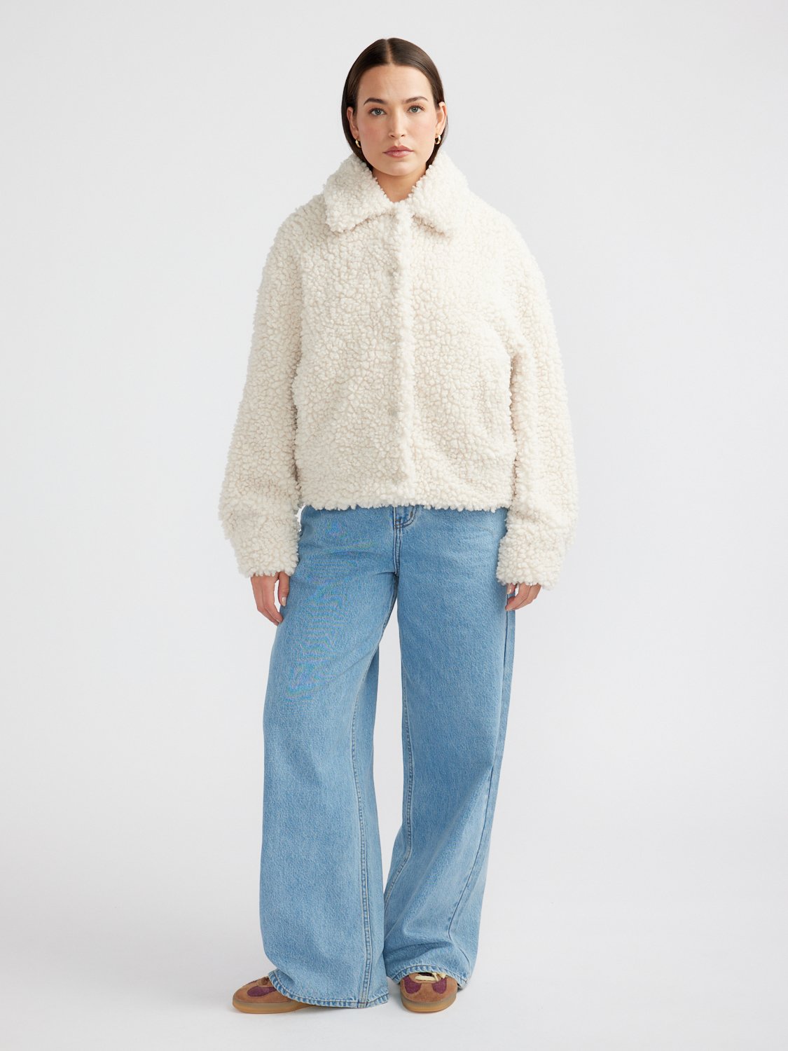 XADIE FAUX FUR JACKET - Birch