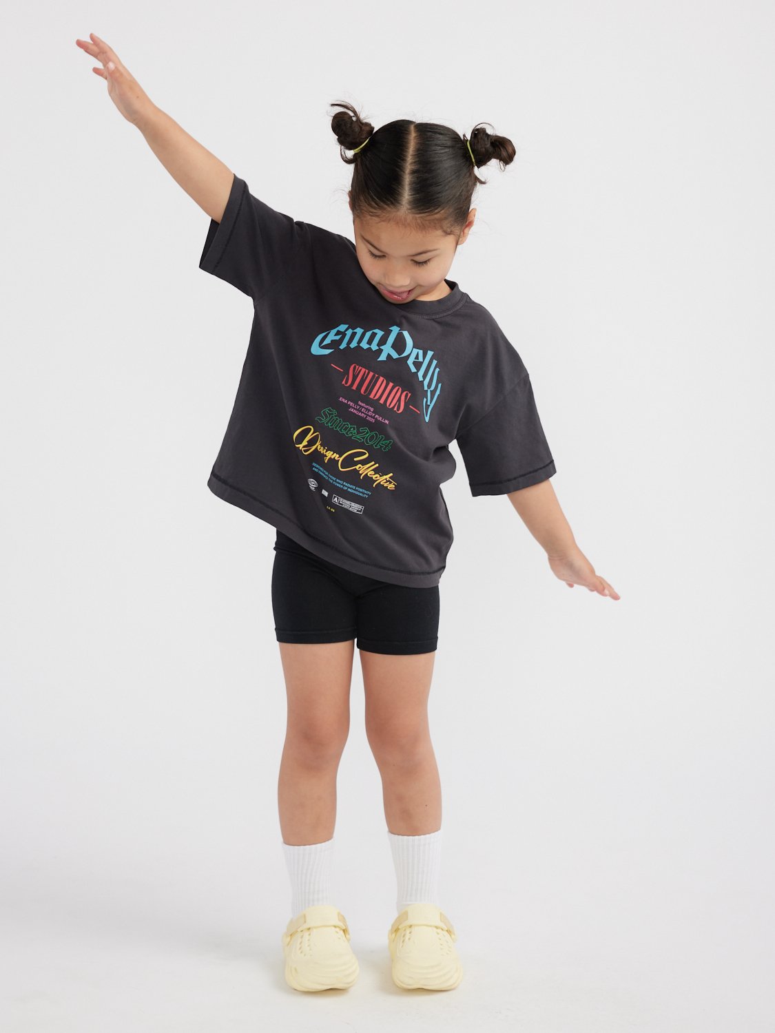 EPXEP KIDS JULES TEE - Vintage Black