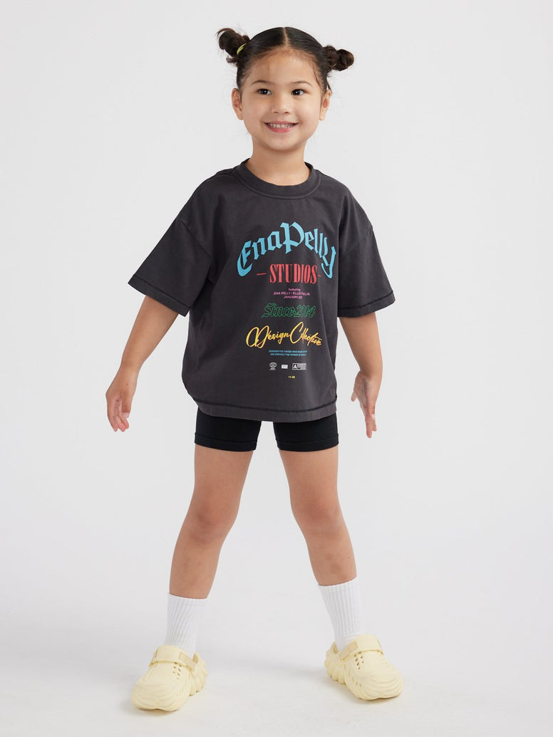 EPXEP KIDS JULES TEE - Vintage Black