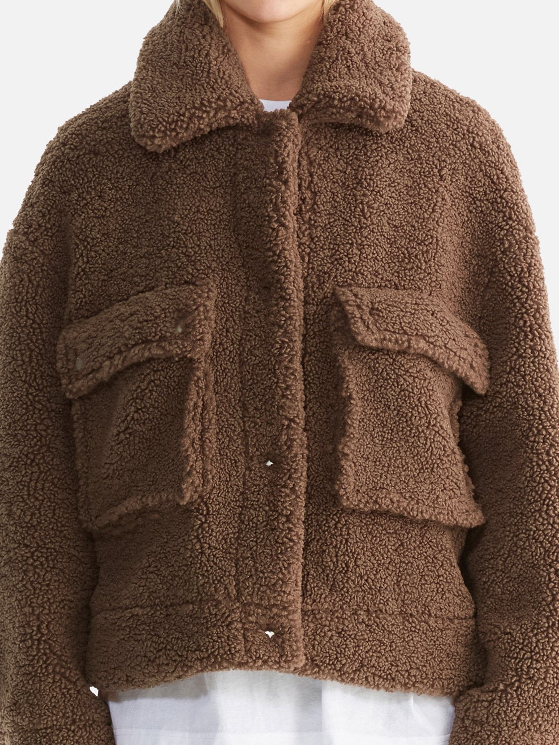 Emery Faux Fur Jacket - Cocoa